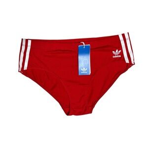 🌻NEW w/tag Adidas Adicolor Comfort Flex Cotton Hipster 3-Stripe Women's Size L